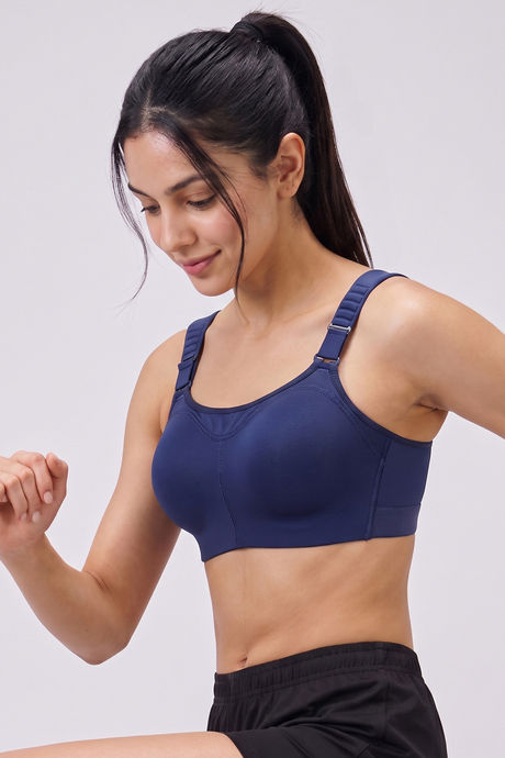 Zelocity High Impact Quick Dry Sports Bra - Medieval Blue — image 5